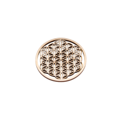 Birch Wood Flower of Life 22 cm