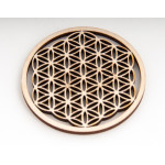 Birch Wood Flower of Life 22 cm