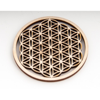 Birch Wood Flower of Life 22 cm