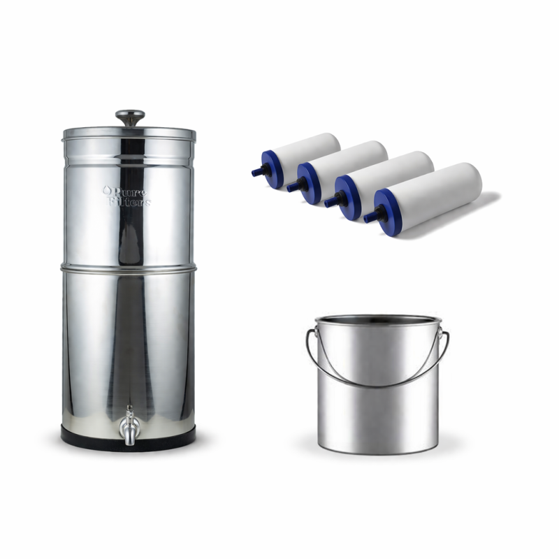 Kit de la familia de filtros puros (Pure Filters 12L + cubo + 2 filtros FTO adicionales)